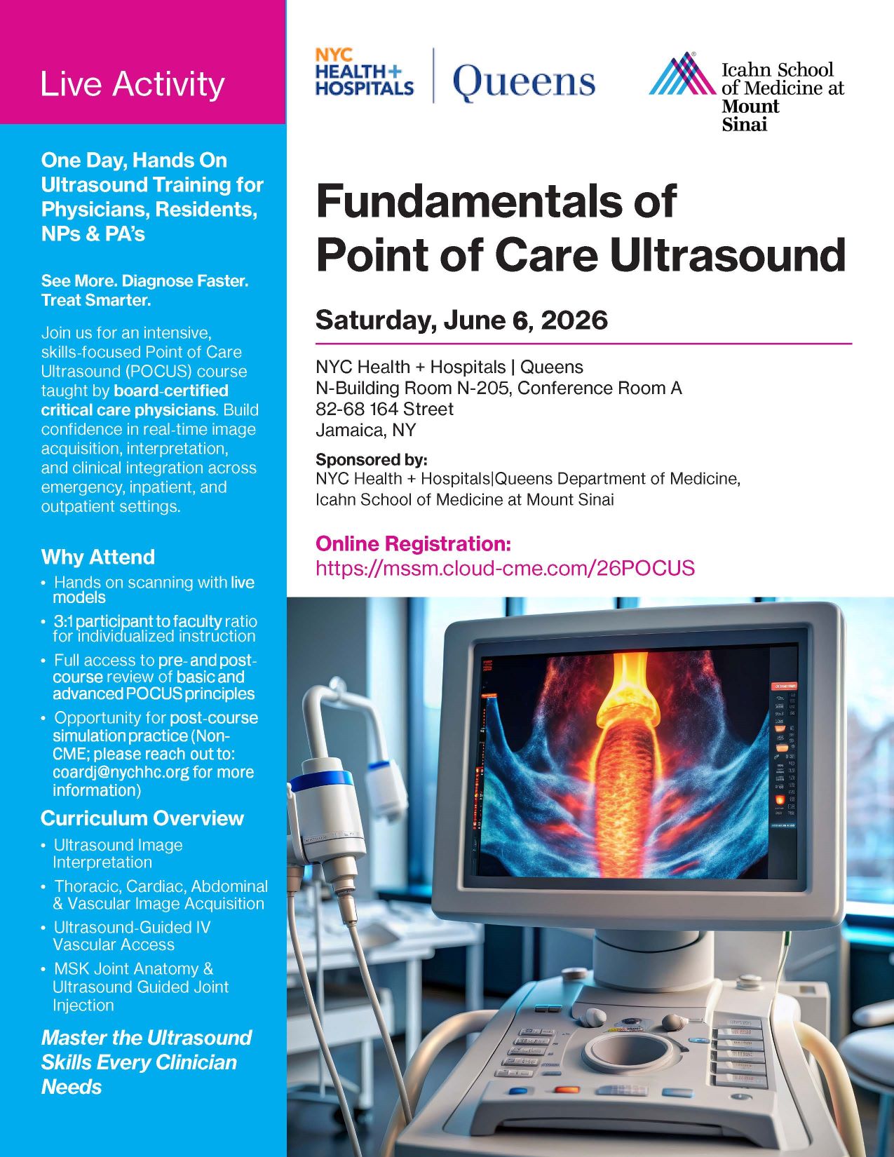 Fundamentals of Point of Care Ultrasound Banner